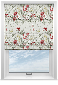 Wild Meadow, Ruby - Roman Blind